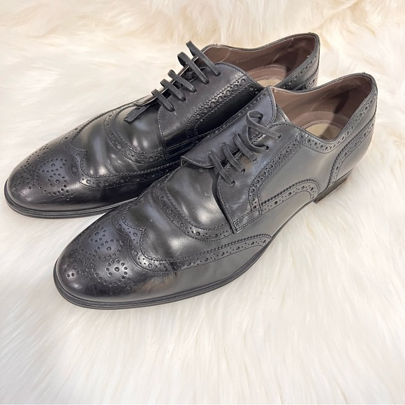 Dolce Gabbana 5756 Made in Italy Size 9 Black shoes Lace Up Wingtip main image 9